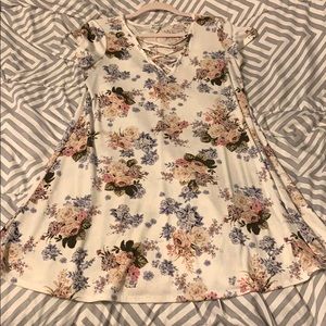 Floral T-shirt dress